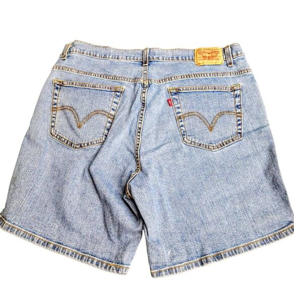 Levi's Relaxed 550 Blue Denim Jean Shorts - Picture 3 of 7